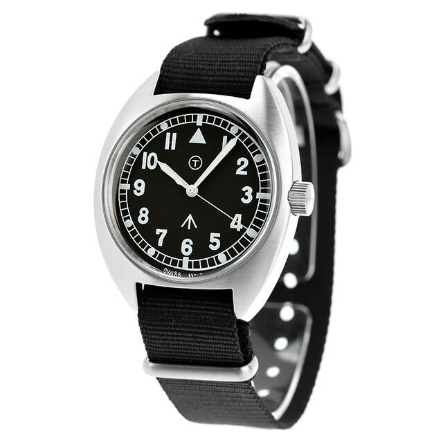 ナバルウォッチ Naval military watch Royal Air Force Type クォーツ 電池式 腕時計 ブランド メンズ NAVAL WATCH Mil-02A-BK アナログ ブラック 黒 Mil-02A-BK
