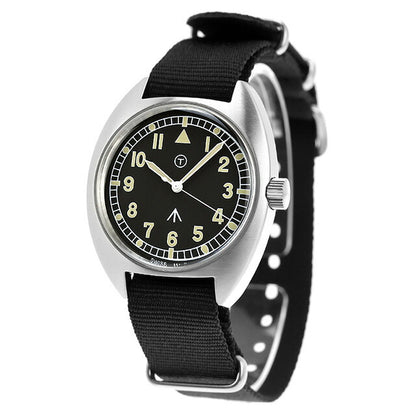 ナバルウォッチ Naval military watch Royal Air Force Type クォーツ 電池式 腕時計 ブランド メンズ NAVAL WATCH Mil-02B-BK アナログ ブラック 黒 Mil-02B-BK