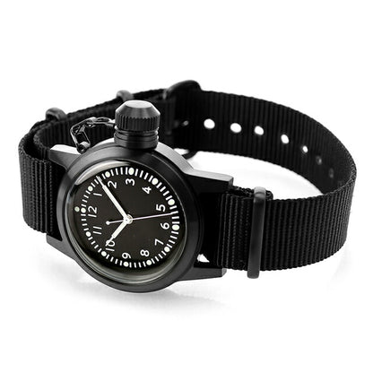 ナバルウォッチ Naval military watch US MARINE USN BUSHIPS type クォーツ 電池式 腕時計 ブランド メンズ NAVAL WATCH Mil-04BK/BK アナログ オールブラック Mil-04BK-BK