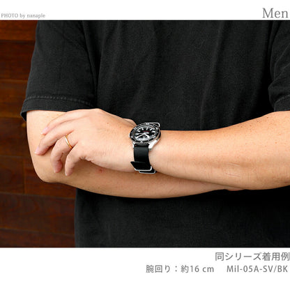 MIL.-05 A SV/BK ｜ ナバルウォッチ ROYAL Military Diver TYPE 自動巻き