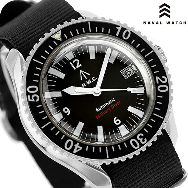 MIL.-05 A SV/BK ｜ ナバルウォッチ ROYAL Military Diver TYPE 自動巻き