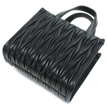 ミュウミュウ ハンドバッグ レディース ブランド MIUMIU レザー イタリア 5BA277 NERO ブラック バッグ MIU5BA277011