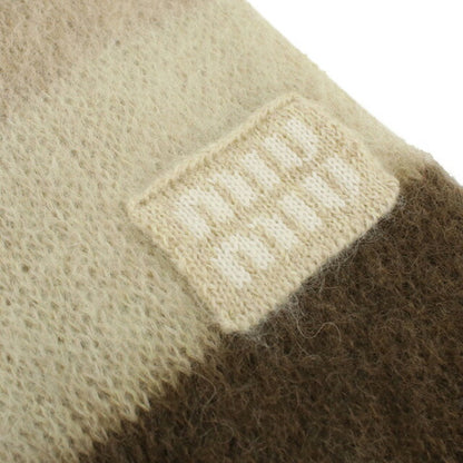 Miu Miu Muffler Unisex Brand MIUMIU 5FS094 Brown Accessory MIU5FS094021
