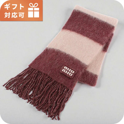 Miu Miu Muffler Unisex Brand MIUMIU 5FS094 Pink Accessory MIU5FS094031