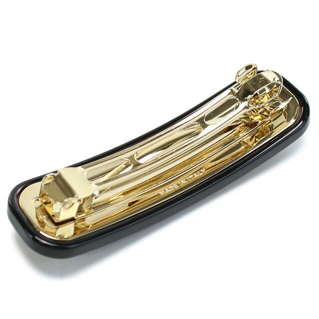 ミュウミュウ バレッタ レディース ブランド MIUMIU イタリア 5IF071 NERO+BIANCO ブラック ヘアアクセサリー MIU5IF071011