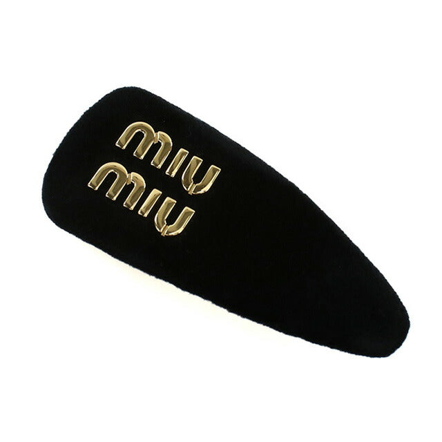 ミュウミュウ バレッタ レディース ブランド MIUMIU 5IF092 ブラック ヘアアクセサリー MIU5IF092011