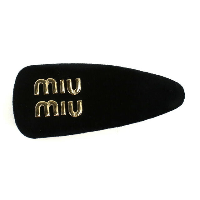 ミュウミュウ バレッタ レディース ブランド MIUMIU 5IF092 ブラック ヘアアクセサリー MIU5IF092011
