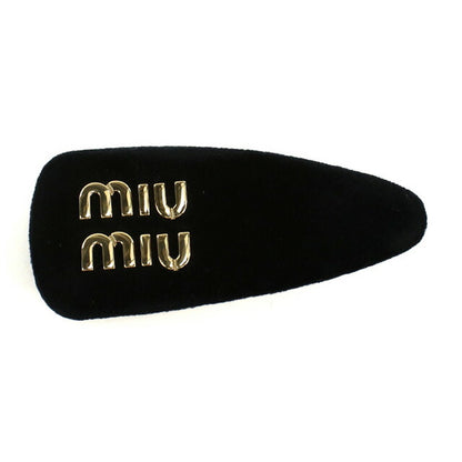 ミュウミュウ バレッタ レディース ブランド MIUMIU 5IF092 ブラック ヘアアクセサリー MIU5IF092011