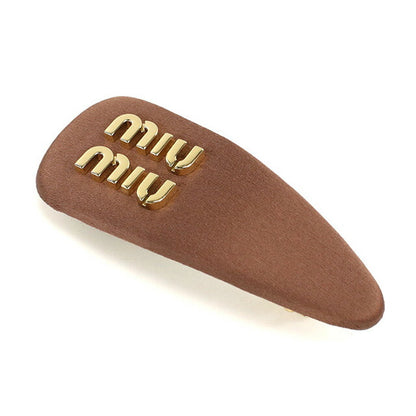 ミュウミュウ バレッタ レディース ブランド MIUMIU 5IF092 ブラウン ヘアアクセサリー MIU5IF092031