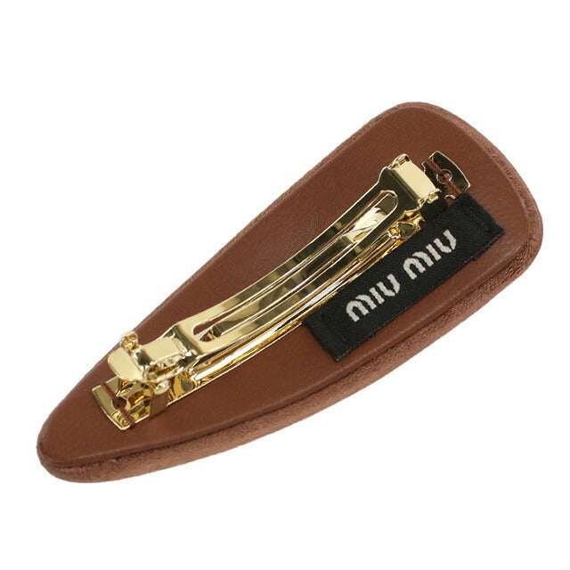 ミュウミュウ バレッタ レディース ブランド MIUMIU 5IF092 ブラウン