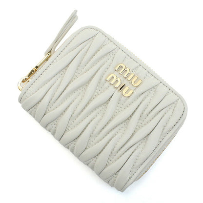 ミュウミュウ 小銭入れ レディース ブランド MIUMIU レザー トルコ 5MM268 BIANCO ホワイト系 財布 MIU5MM268011