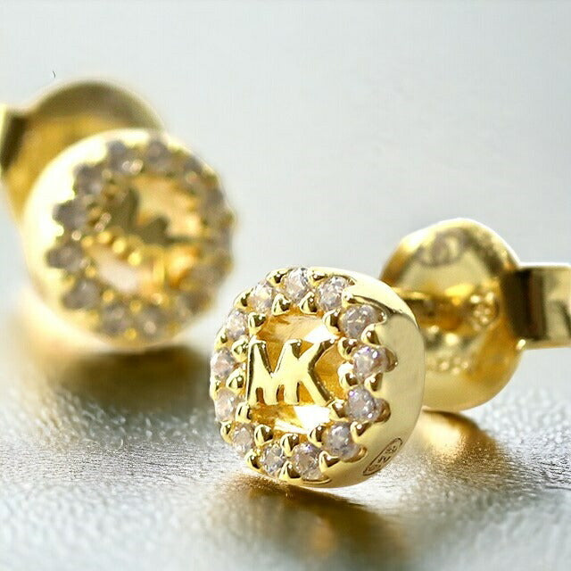 マイケルコース ピアス MICHAEL KORS シルバー925 スタッド ジルコニア 両耳 レディース MKC1033AN710 ゴールド アクセサリー MKC1033AN710