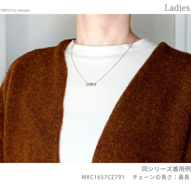 マイケル・コース ネックレス レディース ブランド スターリングシルバー MKC164200791 ローズゴールド アクセサリー MKC164200791