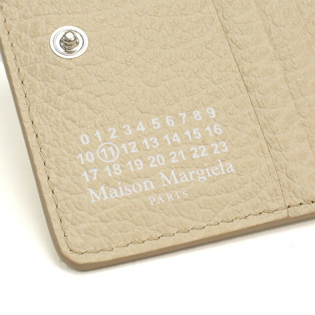 メゾンマルジェラ 二折財布小銭入付き レディース ブランド Maison Margiela レザー S56UI0140 ベージュ 財布 MMAS56UI0140031