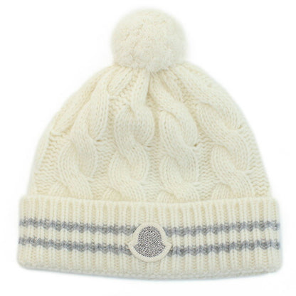 モンクレール ニットキャップ キッズ ブランド MONCLER 3B00016 ホワイト 帽子 選べるモデル MON3B00016A
