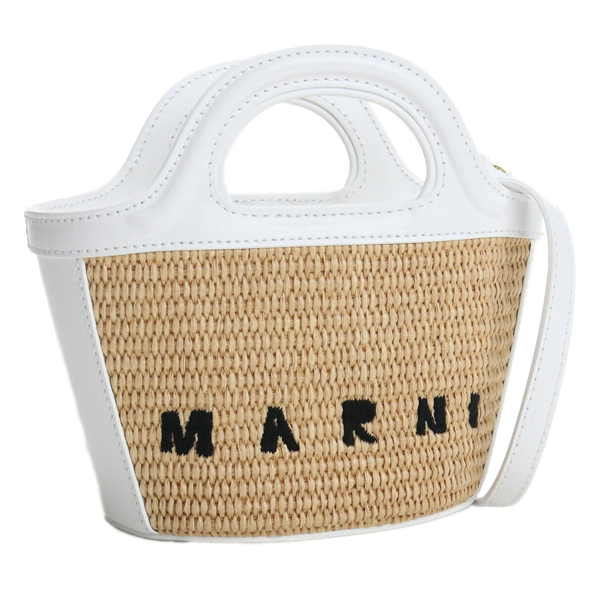 マルニ カゴバッグ レディース コットン52% ナイロン48%レザー イタリア BMMP0067Q0 ホワイト系 バッグ MRNBMMP0067Q0041