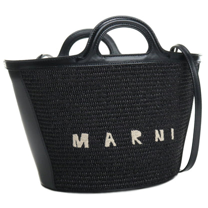 マルニ カゴバッグ レディース コットン52% ナイロン48%レザー イタリア BMMP0068Q0 ブラック バッグ MRNBMMP0068Q0031