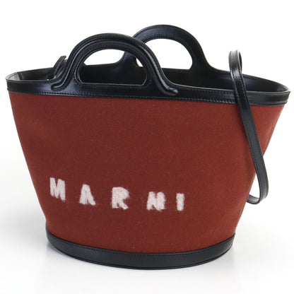 マルニ トートバッグ レディース ウール ナイロン カーフレザー イタリア BMMP0097Q1 ブラウン系 バッグ MRNBMMP0097Q1021