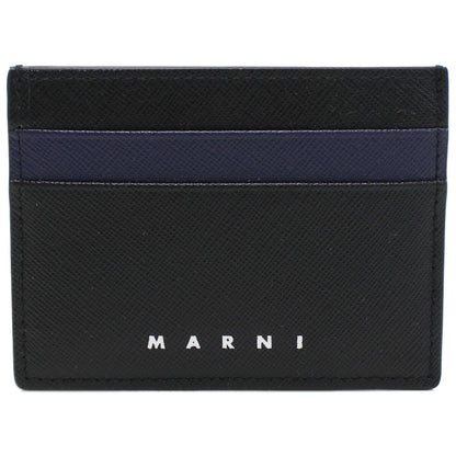 マルニ カードケース メンズ レザー イタリア PFMI0002L4 ブラック ネイビー 財布 MRNPFMI0002L4011