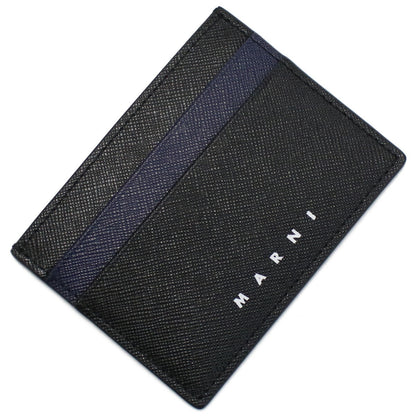 マルニ カードケース メンズ レザー イタリア PFMI0002L4 ブラック ネイビー 財布 MRNPFMI0002L4011