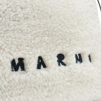 Marni 手提包女式小羊皮，皮革意大利 SHMP0018L1 白色包 MRNSHMP0018L1021