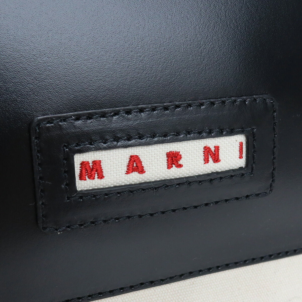 マルニ トートバッグ レディース コットン レザー イタリア SHMP0068Q0 ホワイト系 ブラック バッグ MRNSHMP0068Q0021