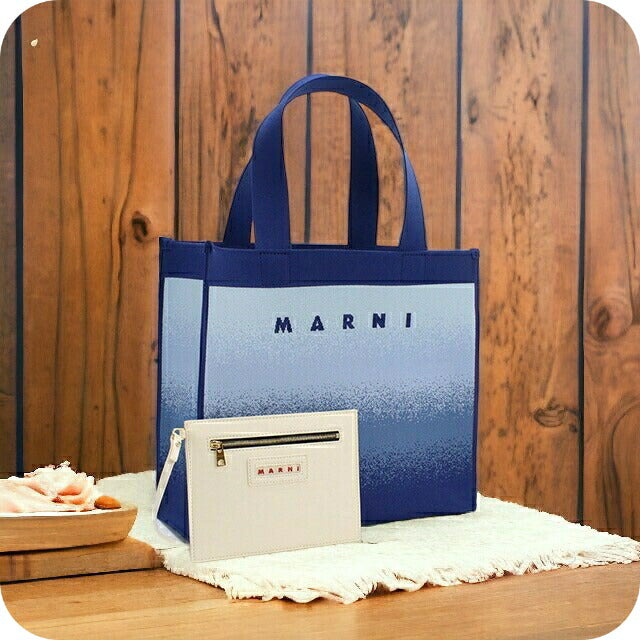 マルニ トートバッグ レディース ポリエステル イタリア SHMP0076A5 ブルー系 バッグ MRNSHMP0076A5011