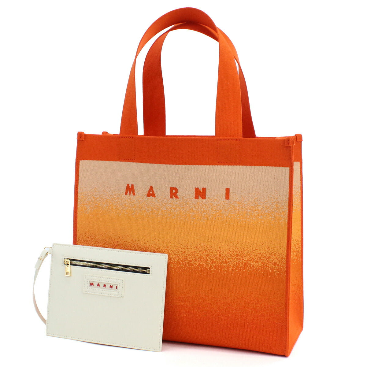 マルニ トートバッグ レディース ポリエステル イタリア SHMP0076A5 オレンジ系 バッグ MRNSHMP0076A5021