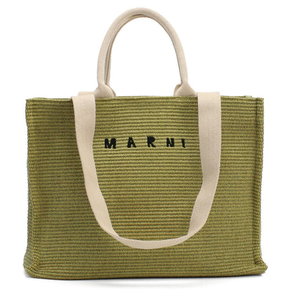 マルニ カゴバッグ レディース コットン52% ナイロン48% イタリア SHMP0078U0 グリーン系 バッグ MRNSHMP0078U0041