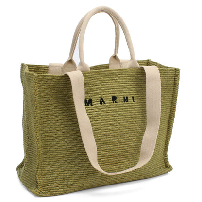 マルニ カゴバッグ レディース コットン52% ナイロン48% イタリア SHMP0078U0 グリーン系 バッグ MRNSHMP0078U0041