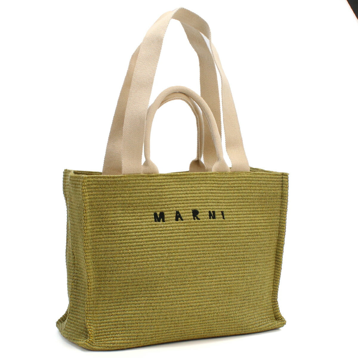 マルニ カゴバッグ レディース コットン52% ナイロン48% イタリア SHMP0078U0 グリーン系 バッグ MRNSHMP0078U0041