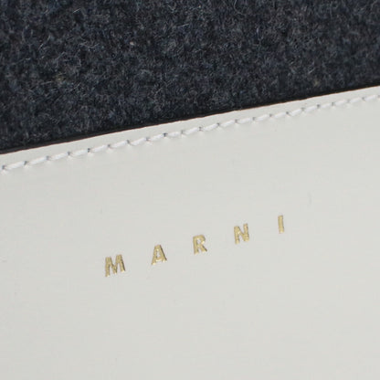 マルニ トートバッグ レディース ウール80％、ナイロン20％ イタリア SHMPV01Q00 グレー系 ホワイト系 バッグ MRNSHMPV01Q00011