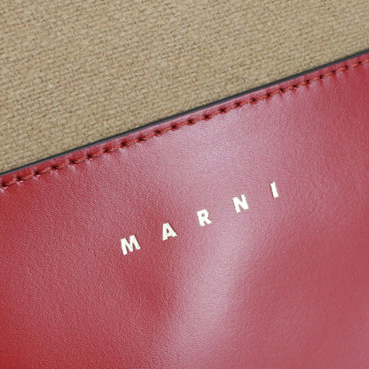 マルニ トートバッグ レディース ウール80％、ナイロン20％ イタリア SHMPV01Q00 ブラウン系 レッド系 バッグ MRNSHMPV01Q00021