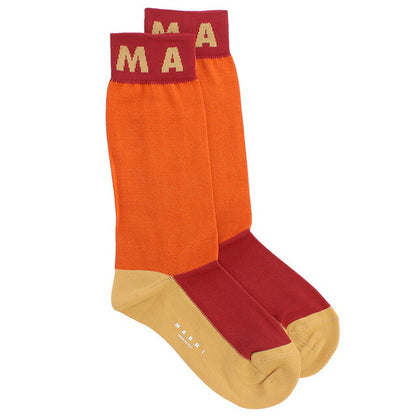 マルニ ソックス レディース ブランド MARNI SKMC0120Q1 オレンジ系 マルチカラー ウェア 選べるモデル MRNSKMC0120Q1B