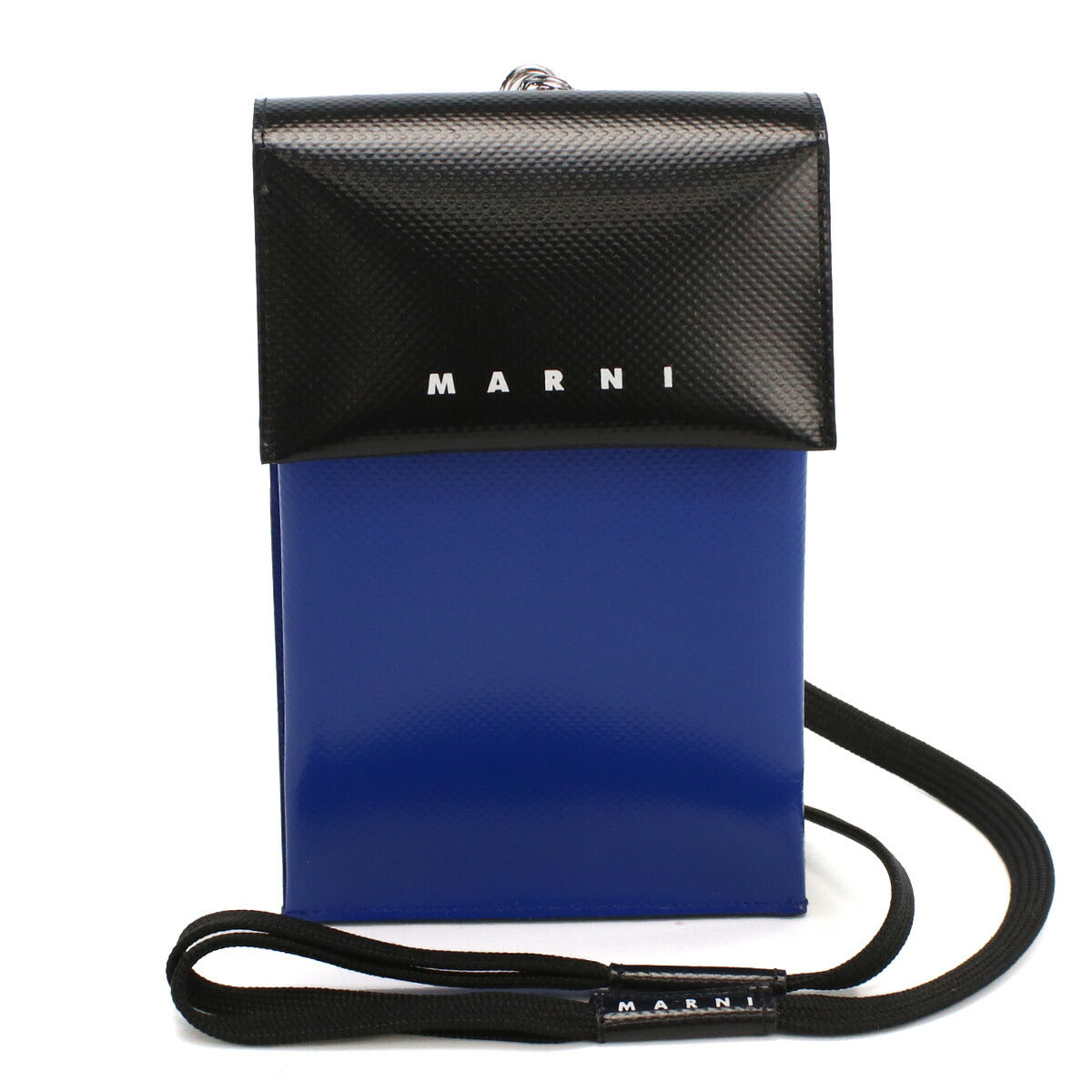 マルニ ポシェット メンズ ポリエステル イタリア TEMI0004A4 ブルー系 ブラック バッグ MRNTEMI0004A4011