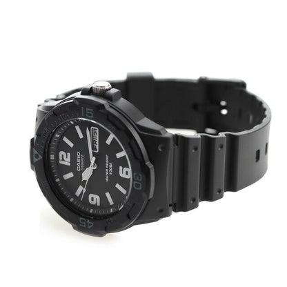 カシオ CASIO チプカシ チープカシオ 腕時計 デイデイト クラシック 海外モデル オールブラック CASIO MRW-200H-1B2VDF MRW-200H-1B2VDF