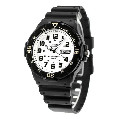カシオ スタンダード クオーツ 腕時計 MRW-200H-7BVDF CASIO ホワイト ブラック MRW-200H-7BVDF