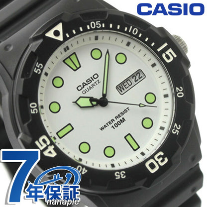 カシオ CASIO クォーツ 電池式 MRW-200H-7EV チプカシ 海外モデル ユニセックス メンズ レディース 腕時計 ブランド カシオ casio アナログ ホワイト ブラック MRW-200H-7EVDF