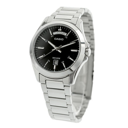 カシオ チープカシオ CASIO クォーツ 電池式 MTP-1370D-1A1V スタンダード 海外モデル メンズ チプカシ 腕時計 ブランド カシオ casio アナログ ブラック 黒 MTP-1370D-1A1VDF