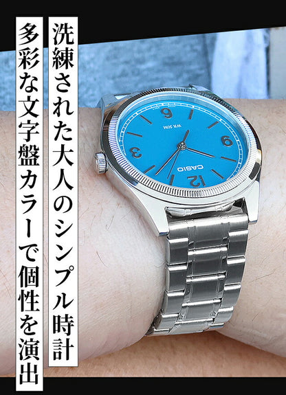 カシオ チープカシオ CASIO スタンダード クォーツ 電池式 MTP-B210 海外モデル ユニセックス チプカシ メンズ レディース 腕時計 ブランド アナログ ブルー ブラック ホワイト 黒 選べるモデル おしゃれ 防水 かわいい プレゼント 実用的