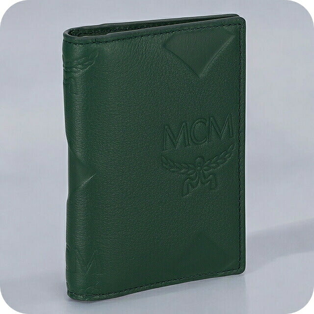 【未使用品】MCM レザー コンパクト ケース カードケース エムシーエム エムシーエム カードケース メンズ ブランド MCM レザー MXADATA04