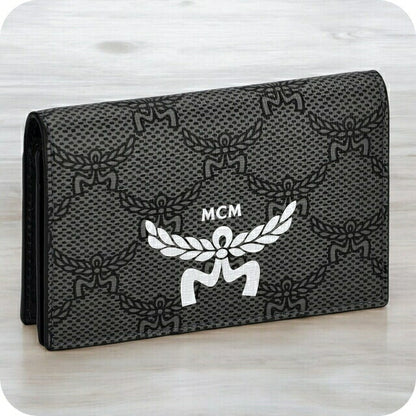 エム　シー　エム 名刺入れ メンズ ブランド MCM MXAESAC02 ダークグレー MXAESAC02-ED001