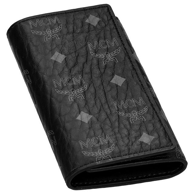 MCM MXL CATC01 BK001 黒いレザーケース エム シー エム キーケース メンズ ブランド MCM MXKEATA01 ブラック