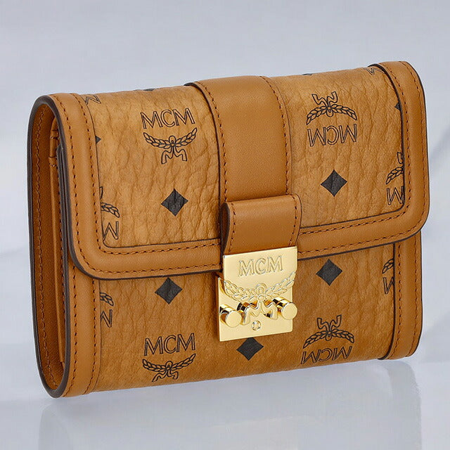 エム シー エム 三つ折り財布 レディース ブランド MCM MYSESXT01 ブラウン MYSESXT01-CO001