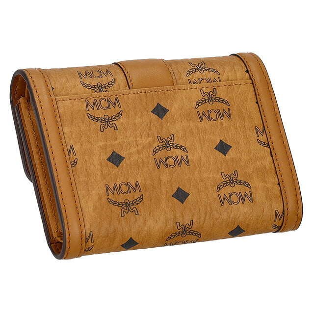 エム シー エム 三つ折り財布 レディース ブランド MCM MYSESXT01 ブラウン MYSESXT01-CO001
