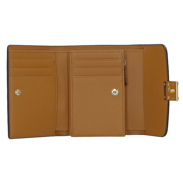 エム シー エム 三つ折り財布 レディース ブランド MCM MYSESXT01 ブラウン MYSESXT01-CO001