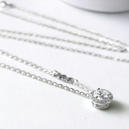 マイケルコース ネックレス MICHAEL KORS パヴェ ハロ ペンダント シルバー925 ジルコニア レディース MKC1208AN040 シルバー アクセサリー 記念品 ギフト MKC1208AN040