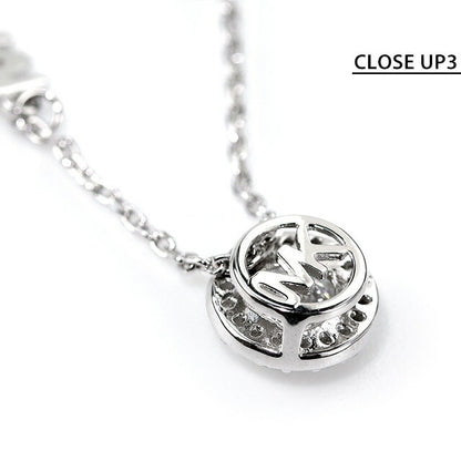 マイケルコース ネックレス MICHAEL KORS パヴェ ハロ ペンダント シルバー925 ジルコニア レディース MKC1208AN040 シルバー アクセサリー 記念品 ギフト MKC1208AN040