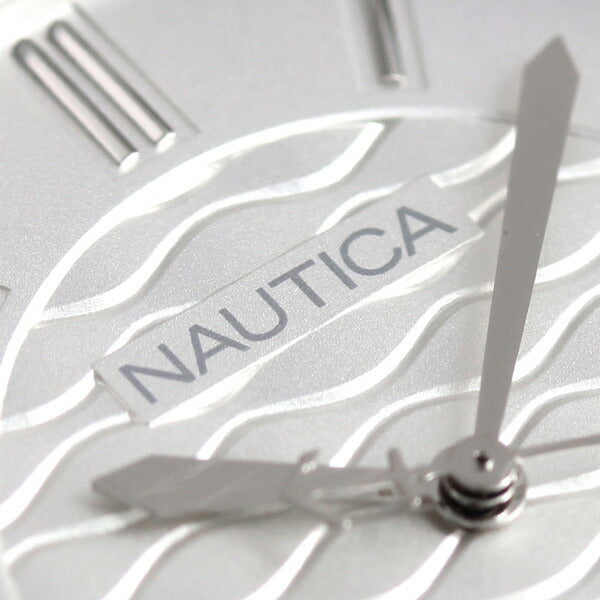 ノーティカ レディース 腕時計 ブランド シルバー 革ベルト 36mm NAPCGS001 コーラル ゲーブルズ NAPCGS001
