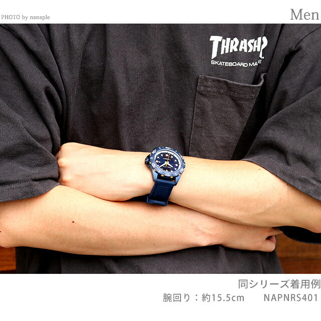 ノーティカ エヌエスアール クオーツ 腕時計 ブランド メンズ NAUTICA NAPNRS401 アナログ ネイビー NAPNRS401